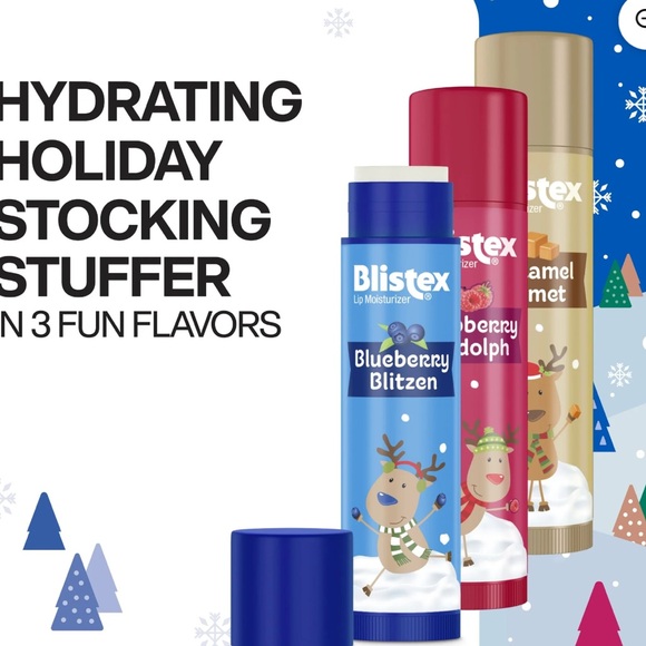 NEW! Blistex Holiday Collection Hydrating Lip Moisturizer 2 Packs 6 Total Tubes - Picture 6 of 16